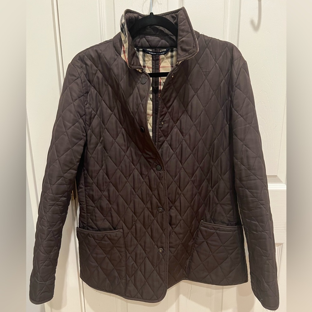 Classic Burberry quilted nova check jacket